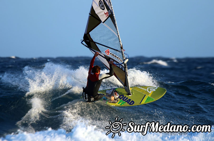 Windsurfing in El Medano 28-02-2014 with Maciek Rutkowski MR23, Colin Whippy Dixon,Andrea Cucchi, Matteo Iachino, Adam Lewis, Mark Hosegood and Andre Ludewig 