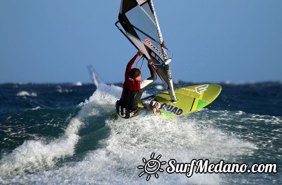 Windsurfing in El Medano 28-02-2014 with Maciek Rutkowski MR23, Colin Whippy Dixon,Andrea Cucchi, Matteo Iachino, Adam Lewis, Mark Hosegood and Andre Ludewig 