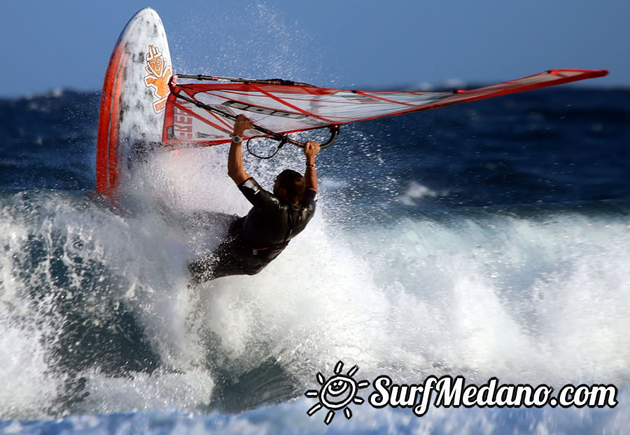 Windsurfing in El Medano 28-02-2014 with Maciek Rutkowski MR23, Colin Whippy Dixon,Andrea Cucchi, Matteo Iachino, Adam Lewis, Mark Hosegood and Andre Ludewig 