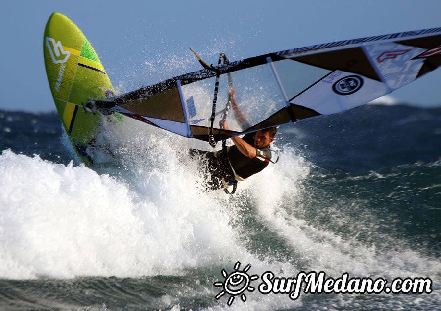 Windsurfing in El Medano 28-02-2014 with Maciek Rutkowski MR23, Colin Whippy Dixon,Andrea Cucchi, Matteo Iachino, Adam Lewis, Mark Hosegood and Andre Ludewig 