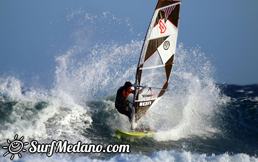 Windsurfing in El Medano 28-02-2014 with Maciek Rutkowski MR23, Colin Whippy Dixon,Andrea Cucchi, Matteo Iachino, Adam Lewis, Mark Hosegood and Andre Ludewig 