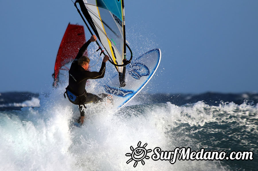 Windsurfing in El Medano 28-02-2014 with Maciek Rutkowski MR23, Colin Whippy Dixon,Andrea Cucchi, Matteo Iachino, Adam Lewis, Mark Hosegood and Andre Ludewig 