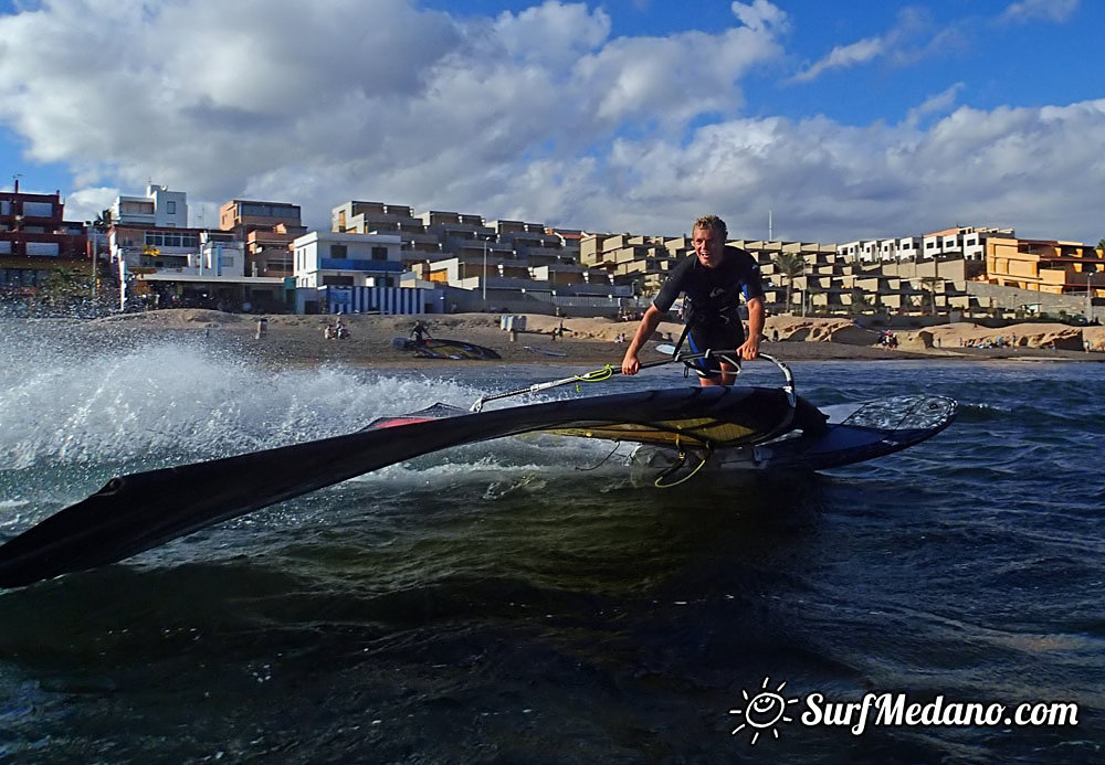 Flat water fun in El Medano 09-03-2014 