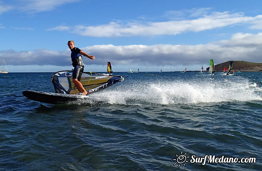 Flat water fun in El Medano 09-03-2014 