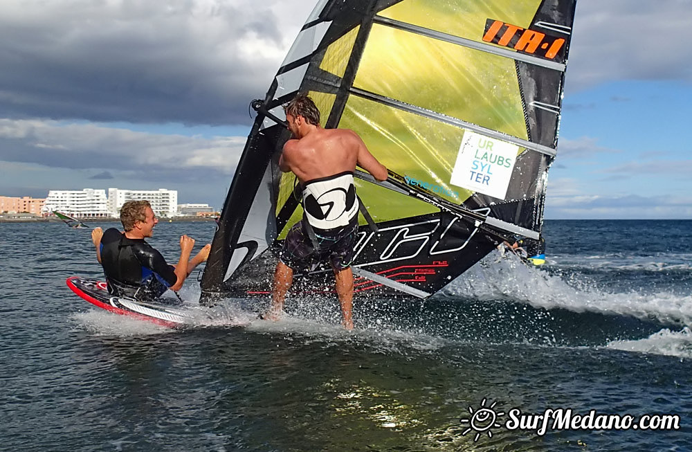 Flat water fun in El Medano 09-03-2014 