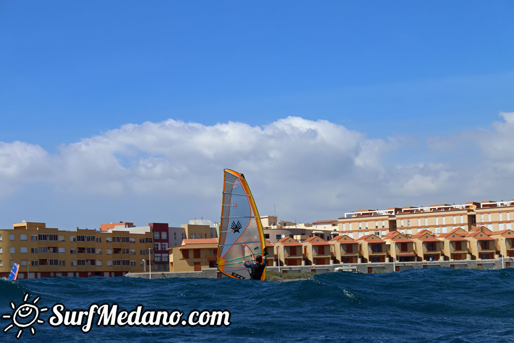 Windsurfing at El Cabezo in EL Medano tenerife 14-03-2014  Tenerife