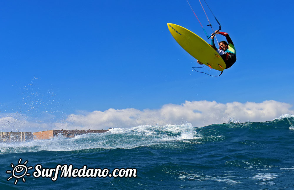 Windsurfing at El Cabezo in EL Medano tenerife 14-03-2014  Tenerife