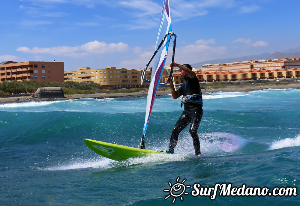 Windsurfing at El Cabezo in EL Medano tenerife 14-03-2014  Tenerife