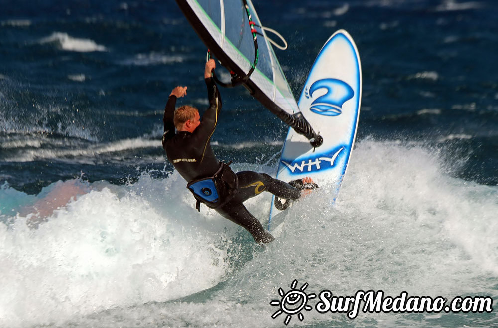 Windsurfing at El Cabezo in El Medano Tenerife 22-03-2014  Tenerife