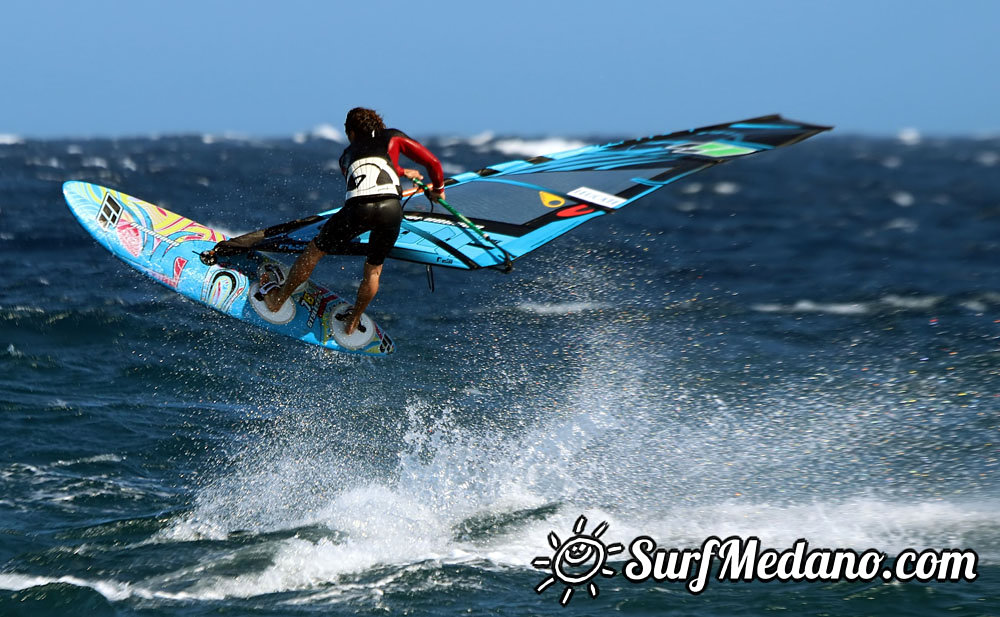 Windsurfing at El Cabezo in El Medano Tenerife 22-03-2014  Tenerife