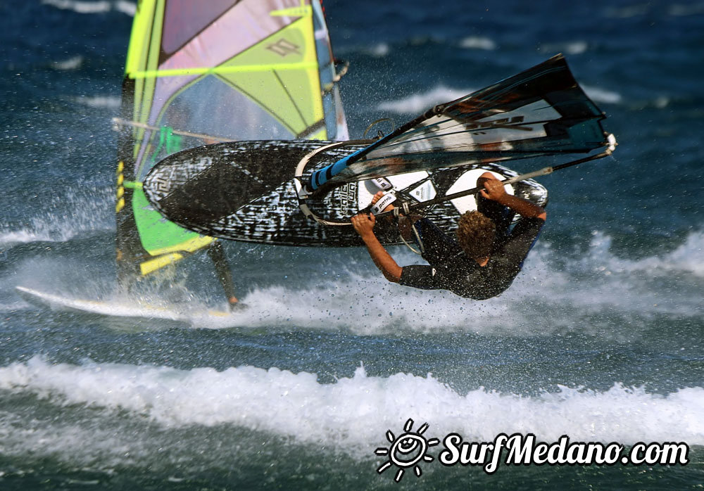 Windsurfing at El Cabezo in El Medano Tenerife 22-03-2014  Tenerife