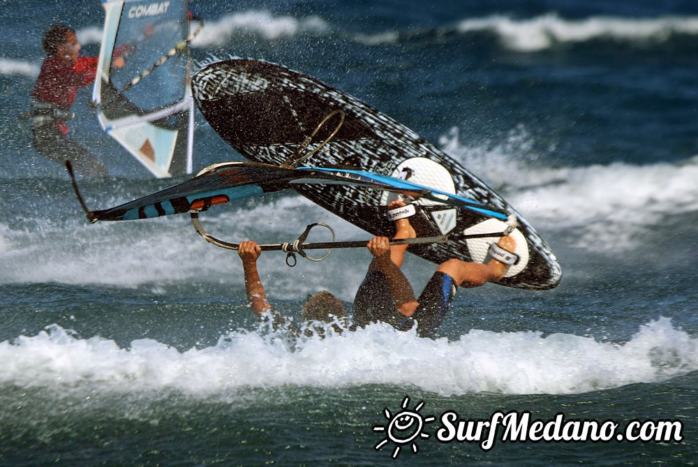 Windsurfing at El Cabezo in El Medano Tenerife 22-03-2014  Tenerife