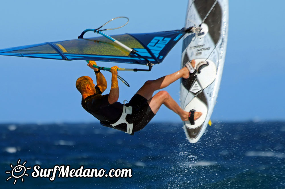 Windsurfing at El Cabezo in El Medano Tenerife 22-03-2014  Tenerife