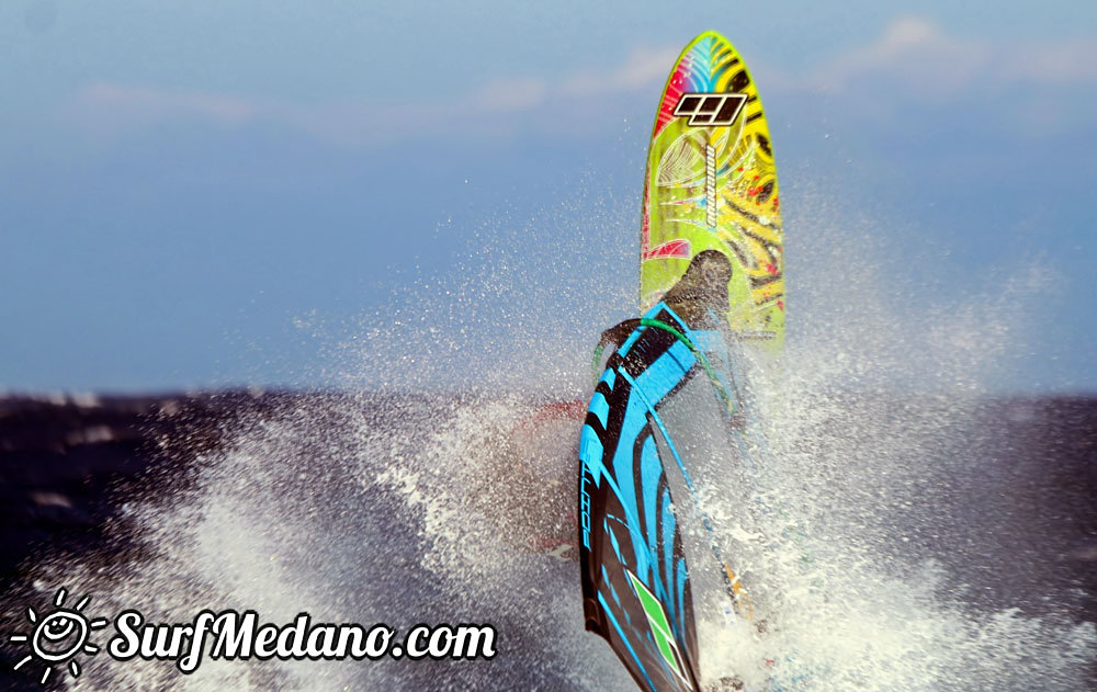 Windsurfing at El Cabezo in El Medano Tenerife 22-03-2014  Tenerife