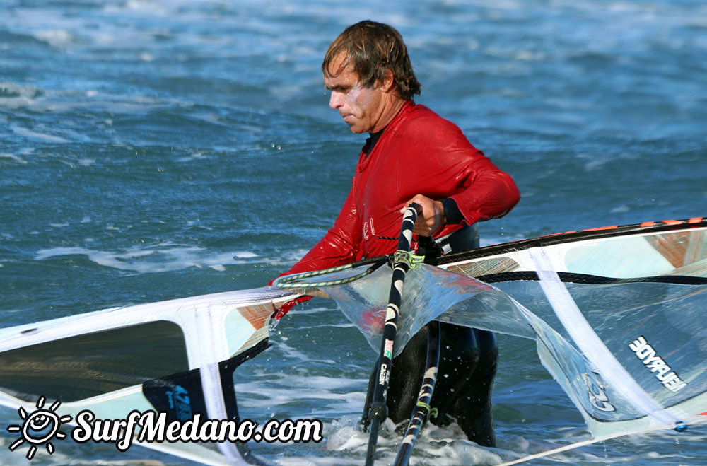 Windsurfing at El Cabezo in El Medano Tenerife 22-03-2014  Tenerife