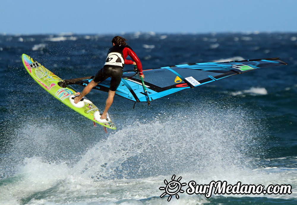 Windsurfing at El Cabezo in El Medano Tenerife 22-03-2014  Tenerife