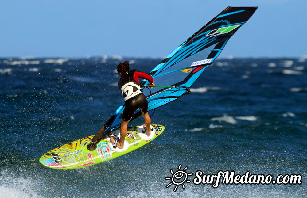 Windsurfing at El Cabezo in El Medano Tenerife 22-03-2014  Tenerife