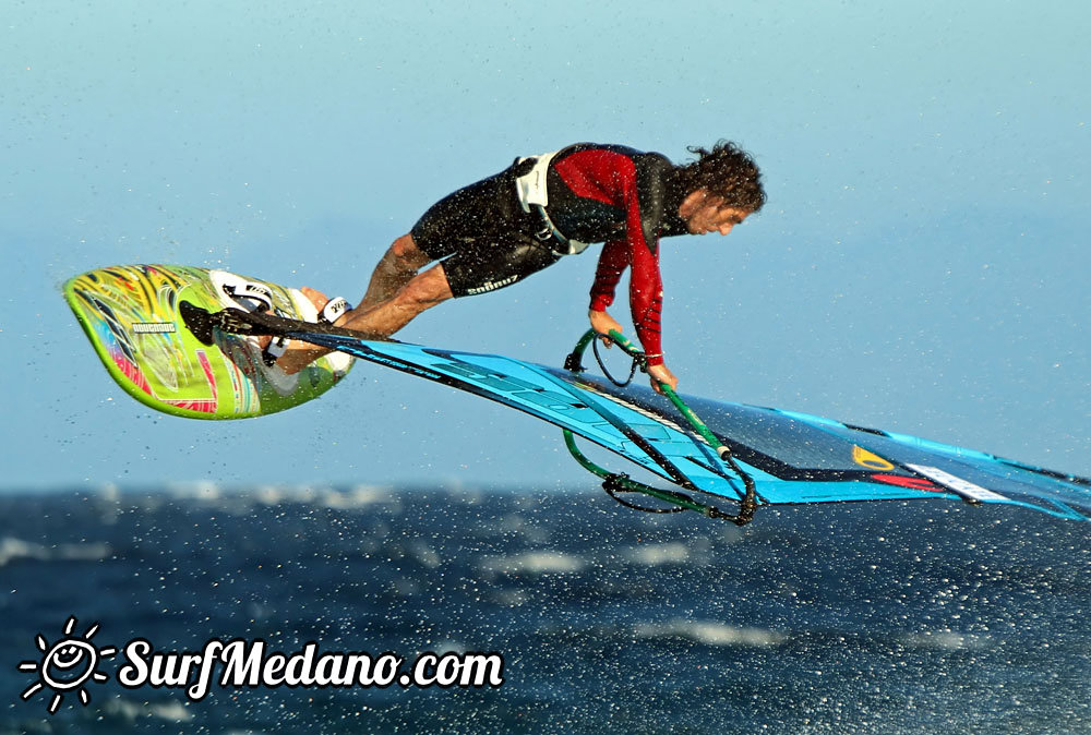 Windsurfing at El Cabezo in El Medano Tenerife 22-03-2014  Tenerife