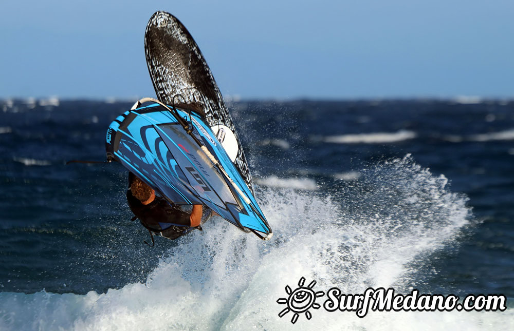 Windsurfing at El Cabezo in El Medano Tenerife 22-03-2014  Tenerife