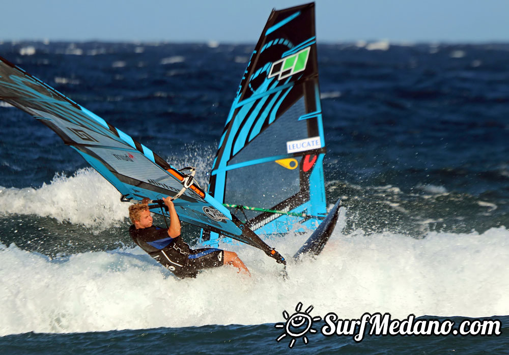 Windsurfing at El Cabezo in El Medano Tenerife 22-03-2014  Tenerife