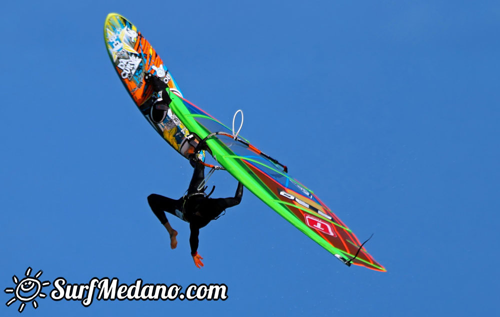 Windsurfing at El Cabezo in El Medano Tenerife 23-03-2014 with Alex Mussolini and friends  Tenerife