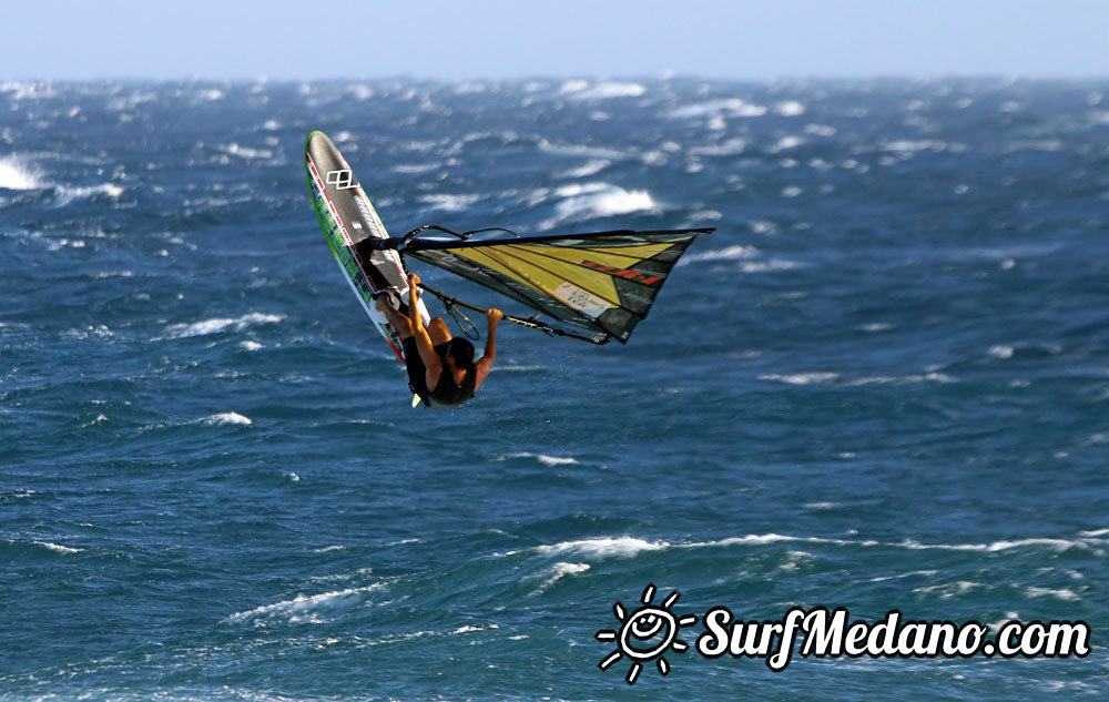 Windsurfing at Harbour Wall  24-03-2014 with Maciek Rutkowski, Andrea Cucchi, Nico Akgazciyan and others   Tenerife