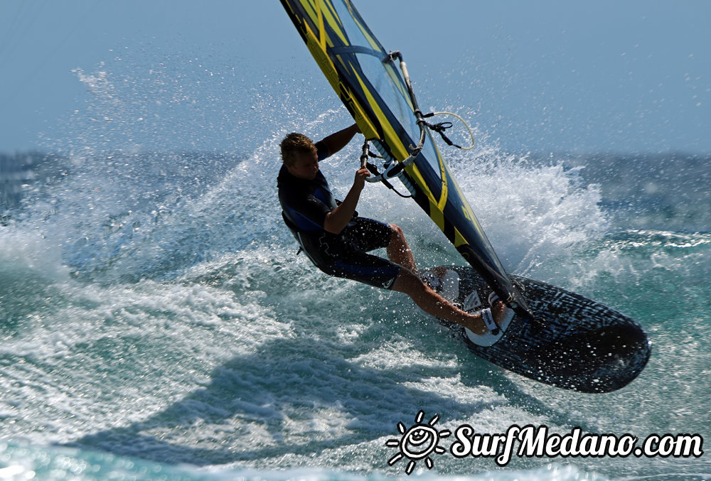 Windsurfing at Harbour Wall  24-03-2014 with Maciek Rutkowski, Andrea Cucchi, Nico Akgazciyan and others   Tenerife
