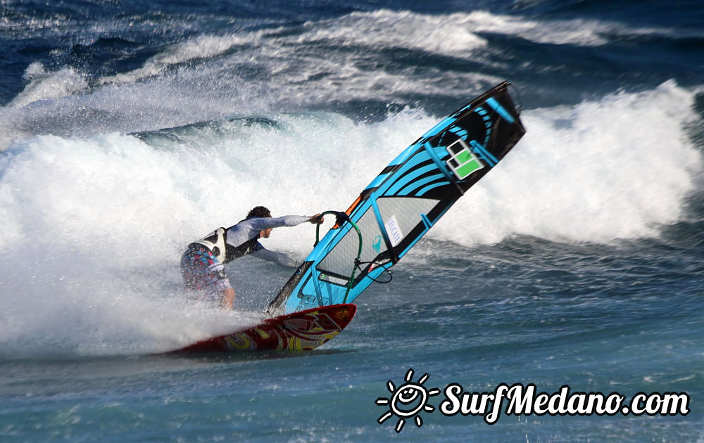 Windsurfing at Harbour Wall  24-03-2014 with Maciek Rutkowski, Andrea Cucchi, Nico Akgazciyan and others   Tenerife