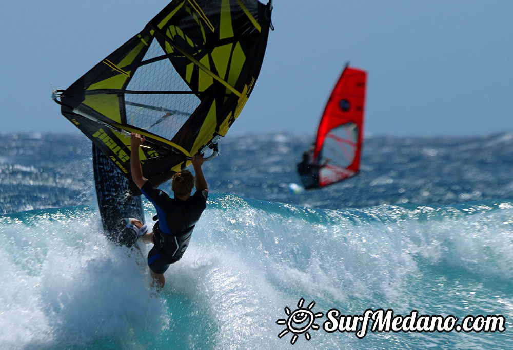 Windsurfing at Harbour Wall  24-03-2014 with Maciek Rutkowski, Andrea Cucchi, Nico Akgazciyan and others   Tenerife