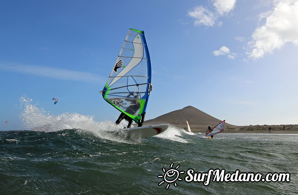 Evening Fun at Playa Sur in El Medano Tenerife 01-04-2014 