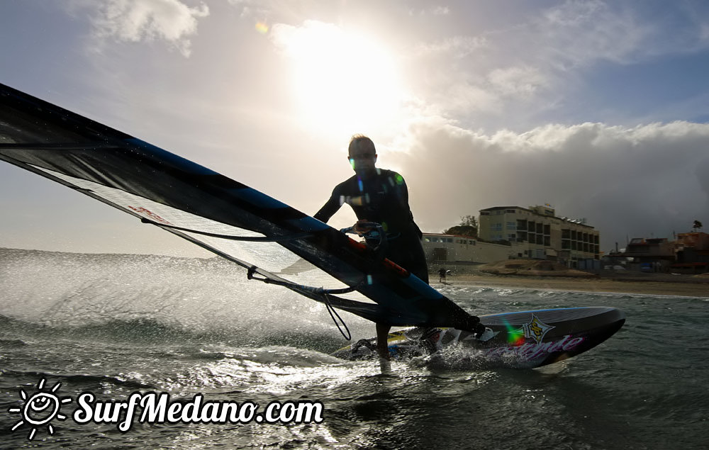 Evening Fun at Playa Sur in El Medano Tenerife 01-04-2014 