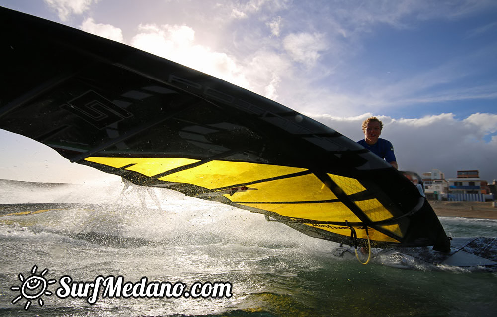 Evening Fun at Playa Sur in El Medano Tenerife 01-04-2014 