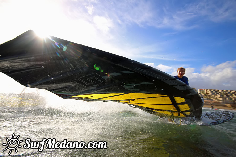 Evening Fun at Playa Sur in El Medano Tenerife 01-04-2014 