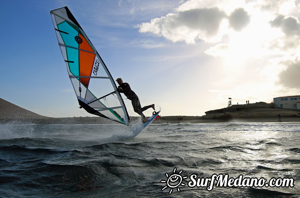 Evening Fun at Playa Sur in El Medano Tenerife 01-04-2014 