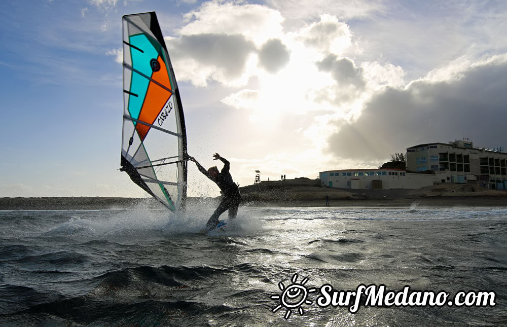 Evening Fun at Playa Sur in El Medano Tenerife 01-04-2014 