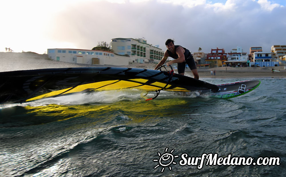 Evening Fun at Playa Sur in El Medano Tenerife 01-04-2014 