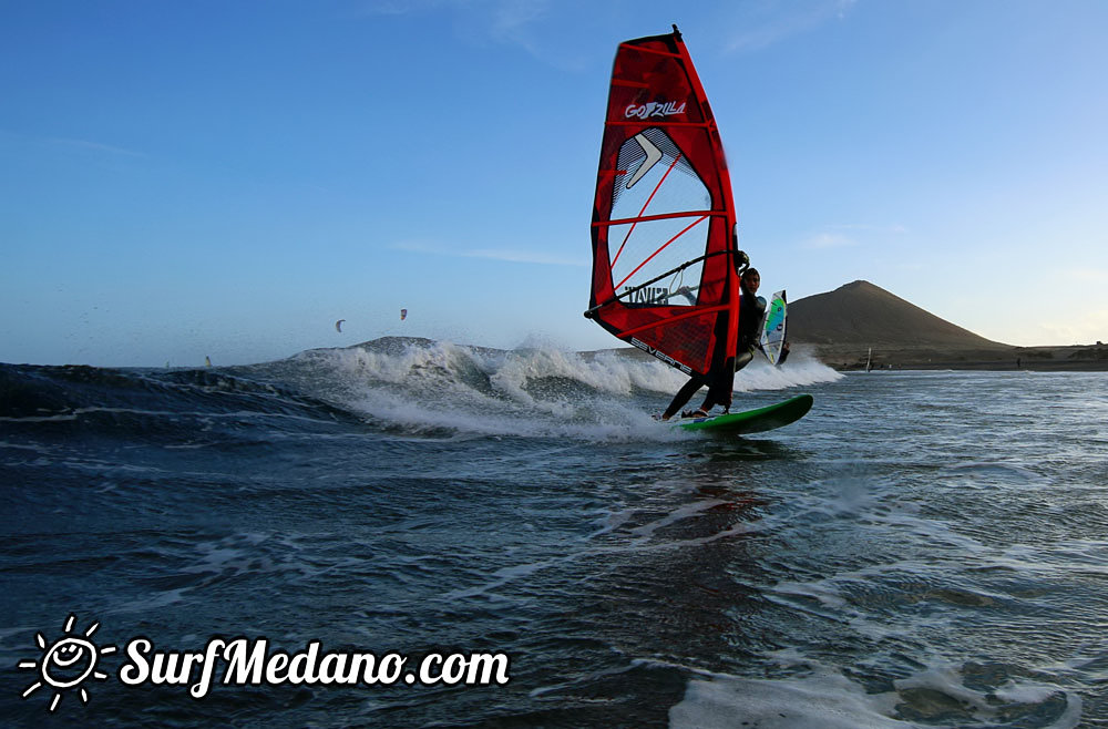 Evening Fun at Playa Sur in El Medano Tenerife 01-04-2014 