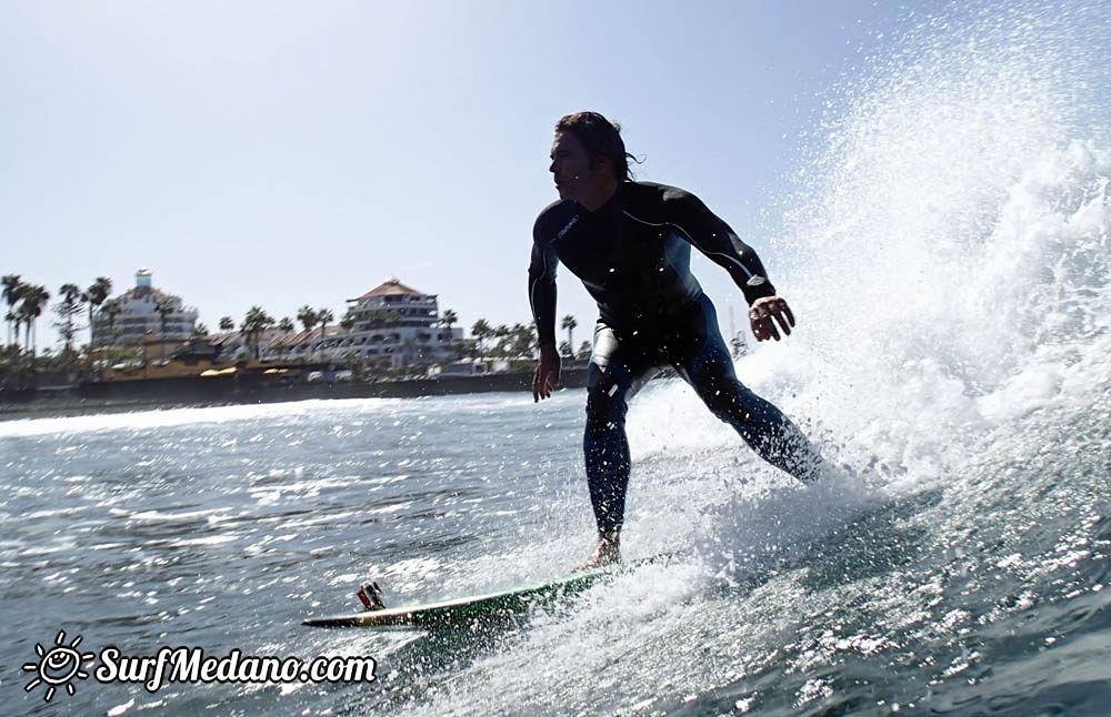 Surfing in Los Christianos 24-10-2014  Tenerife