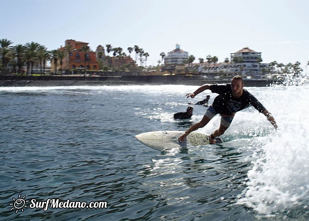 Surfing in Los Christianos 24-10-2014  Tenerife