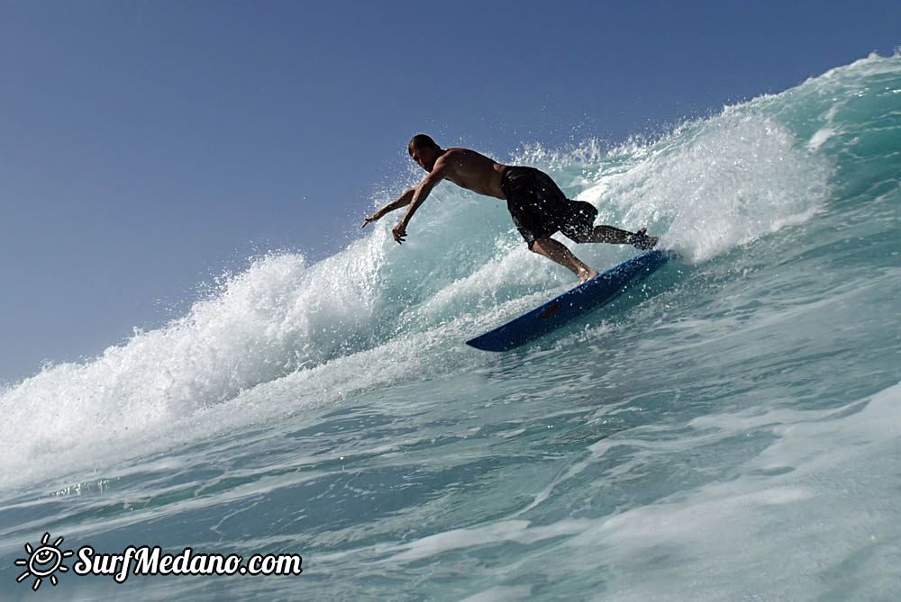 Surfing in Los Christianos 24-10-2014  Tenerife