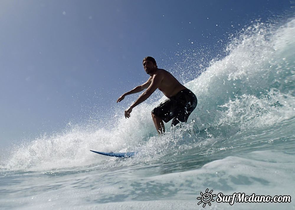 Surfing in Los Christianos 24-10-2014  Tenerife