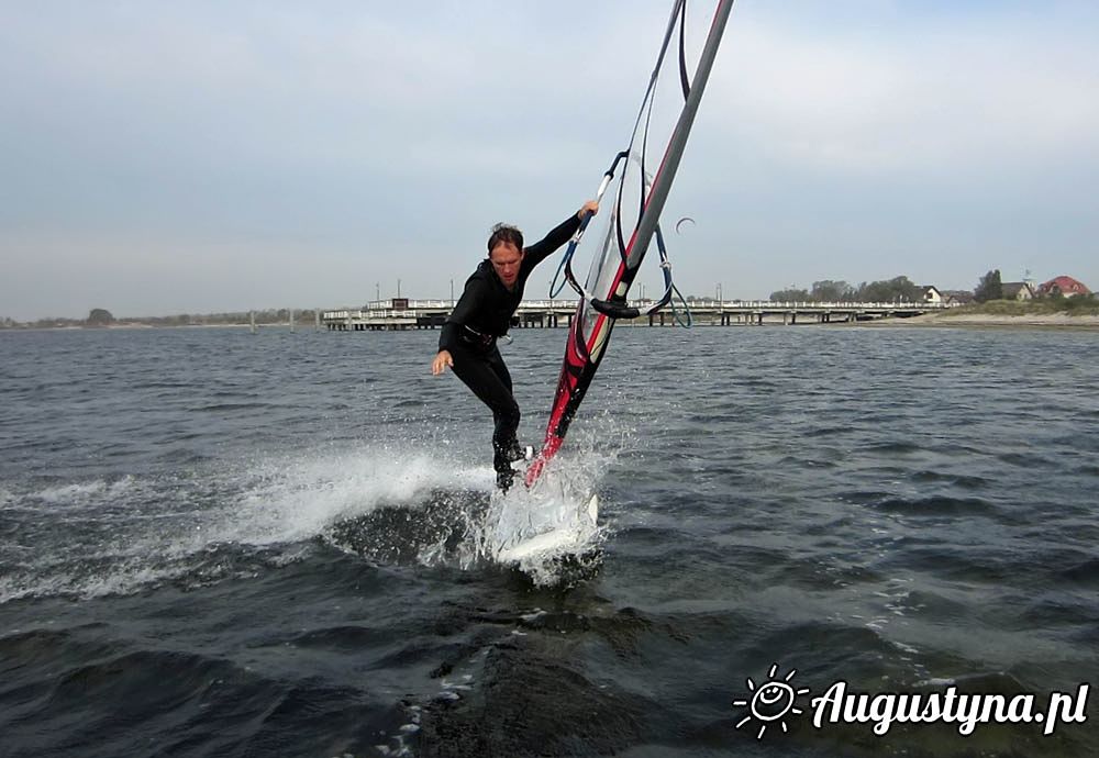 Windsurfing i kitesurfing 27-10-2014 w Jastarni na Pwyspie Helskim