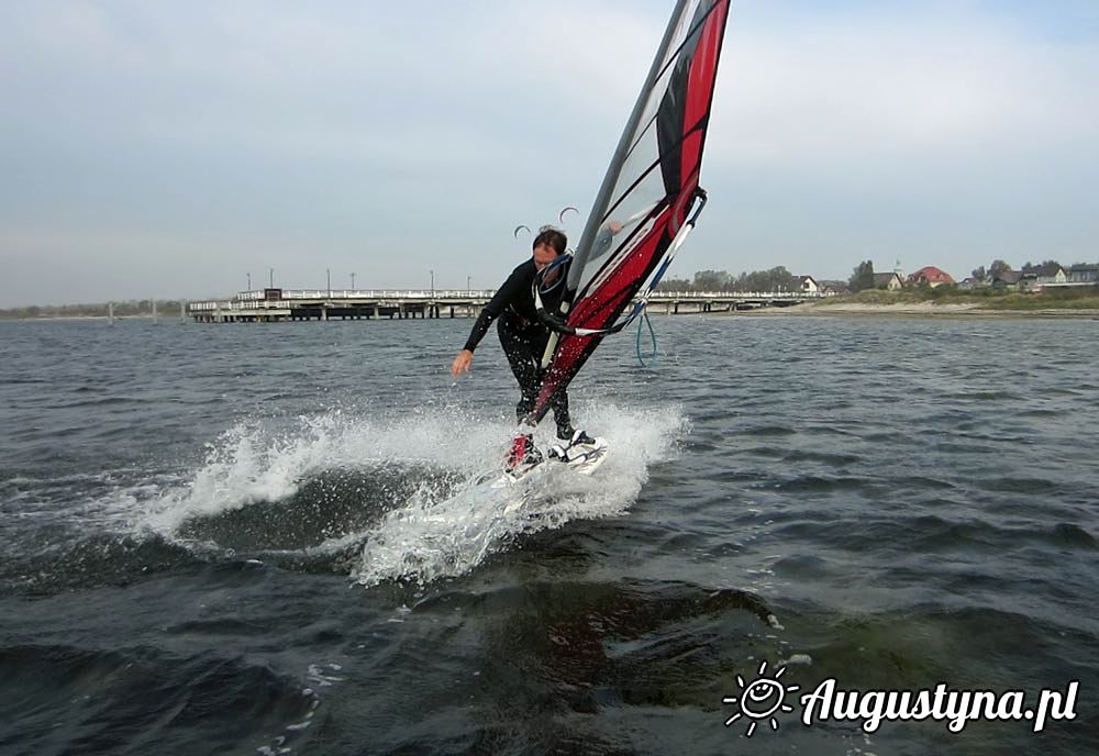 Windsurfing i kitesurfing 27-10-2014 w Jastarni na Pwyspie Helskim