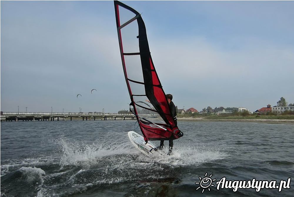 Windsurfing i kitesurfing 27-10-2014 w Jastarni na Pwyspie Helskim