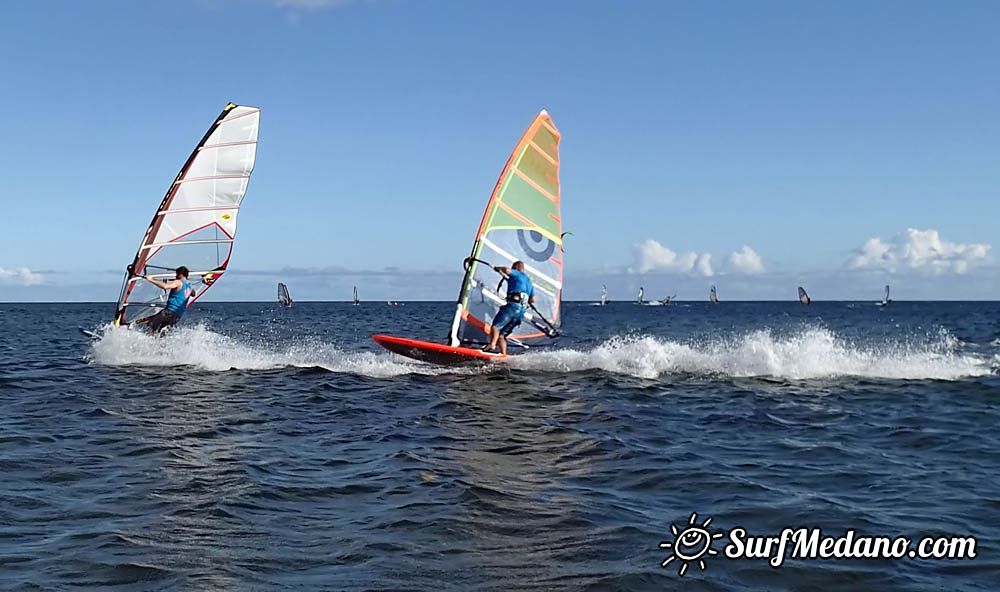 WSW wind at Playa Sur in El Medano Tenerife