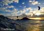 Sunset windsurfing at Harbour Wall in El Medano