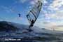 Sunset windsurfing at Harbour Wall in El Medano