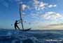 Sunset windsurfing at Harbour Wall in El Medano