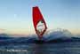 Sunset windsurfing at Harbour Wall in El Medano