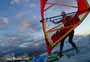 Sunset windsurfing at Harbour Wall in El Medano